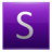 Letter S violet